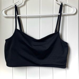 Black tank with adjustable straps